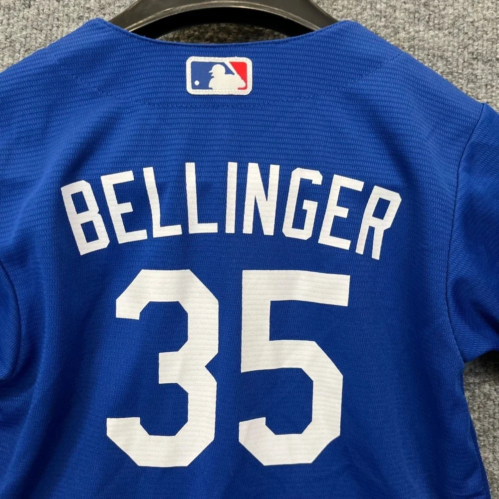 Cody Bellinger #35 Los Angeles Dodgers Nike Jersey Blue Baseball Sports Kids - L